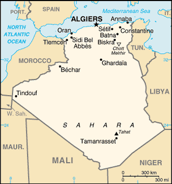 map of morocco africa. Map of Algeria
