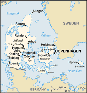  Denmark on Map Of Denmark Map Of Denmark Description Northern Europe Bordering