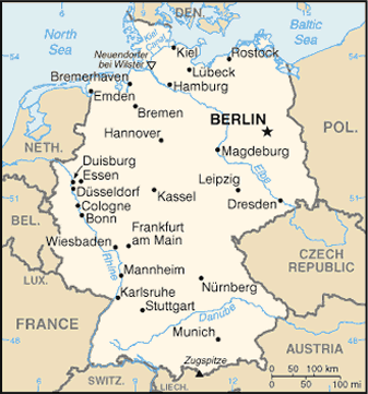 Map Of Germany. Map of Germany