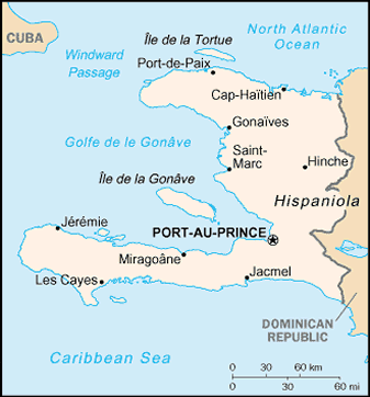 map of haiti and dominican. Map of Haiti