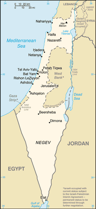 Map Of Egypt And Israel. Map of Israel