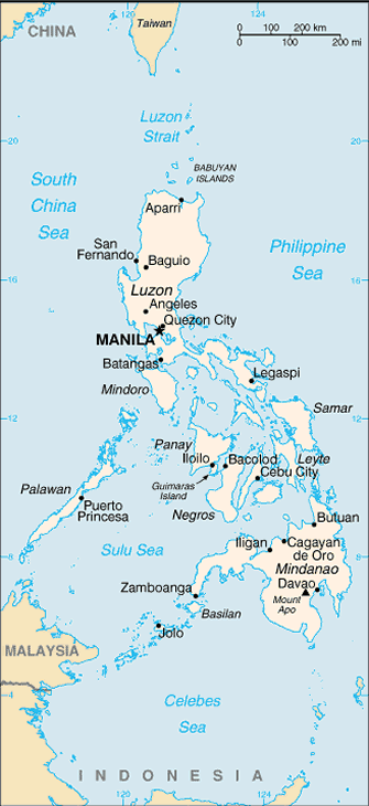 Philippine Map Wallpaper
