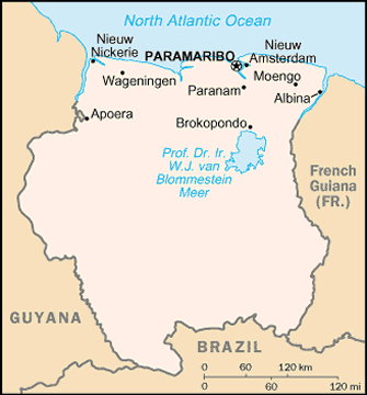 French Guiana and Guyana