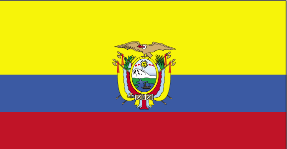 quito ecuador flag. The Ecuadorian flag: three