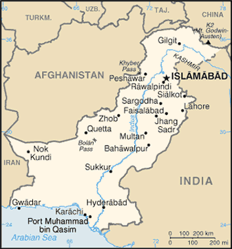 Map of Pakistan