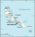 map of Curacao