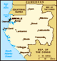 Gabon map
