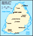 map of Mauritius