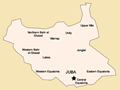 South Sudan map